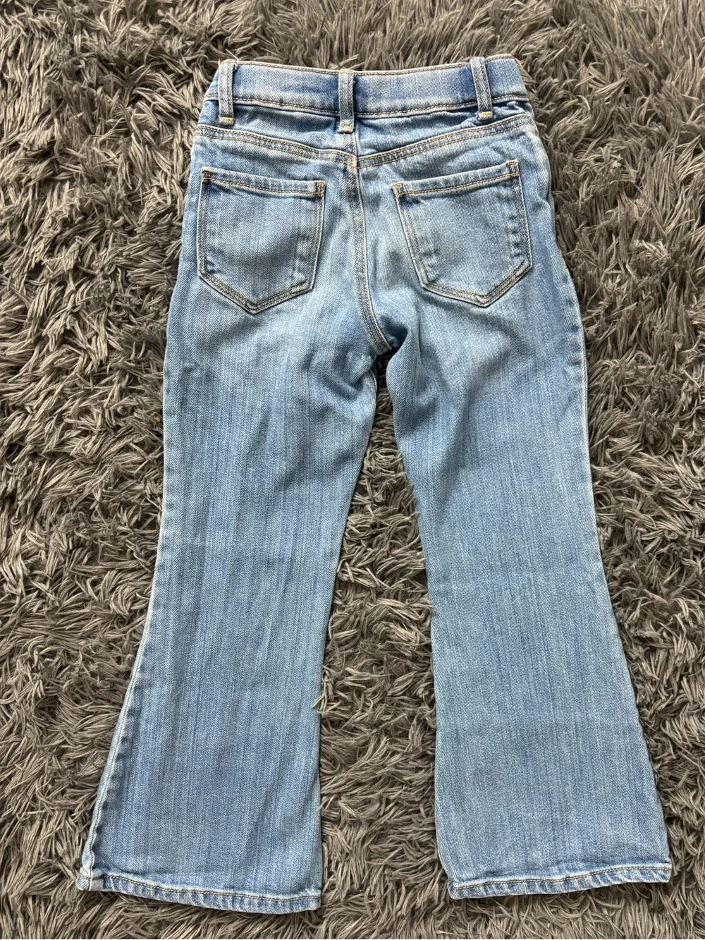 OshKosh B'gosh Light Blue Flare Jeans with Front Slits Y2K Western Girl Size 6